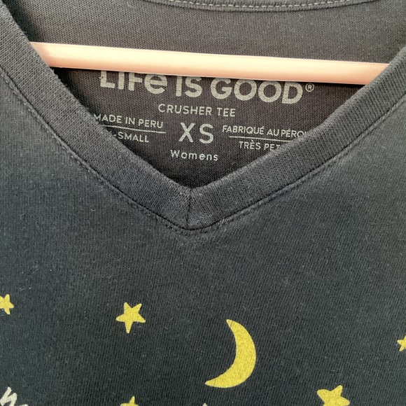 Life is Good Navy V-Neck Crusher Tee - Picture 10 of 11